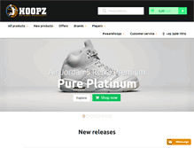 Tablet Screenshot of hoopzstore.com